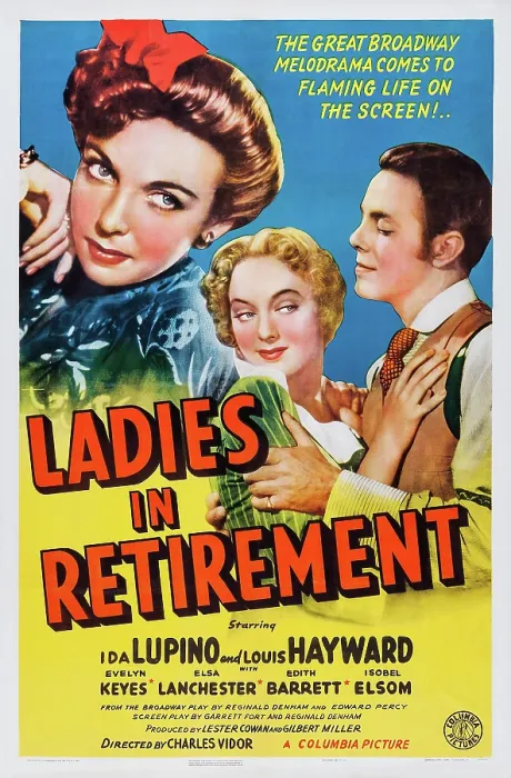 Framed Print : LADIES IN RETIREMENT, US poster, Ida Lupino, Evelyn Keyes, Louis Hayward, 1941