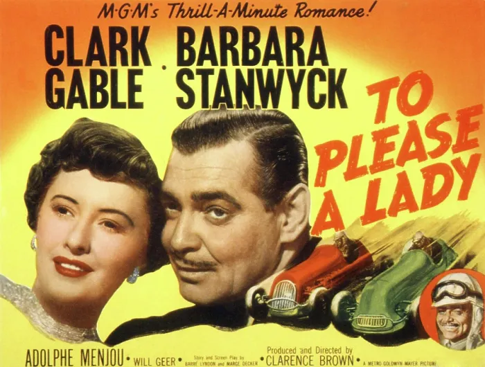 Framed Print : TO PLEASE A LADY, Barbara Stanwyck, Clark Gable, 1950 Framed Print : TO PLEASE A LADY, Barbara Stanwyck, Clark Gable, 1950