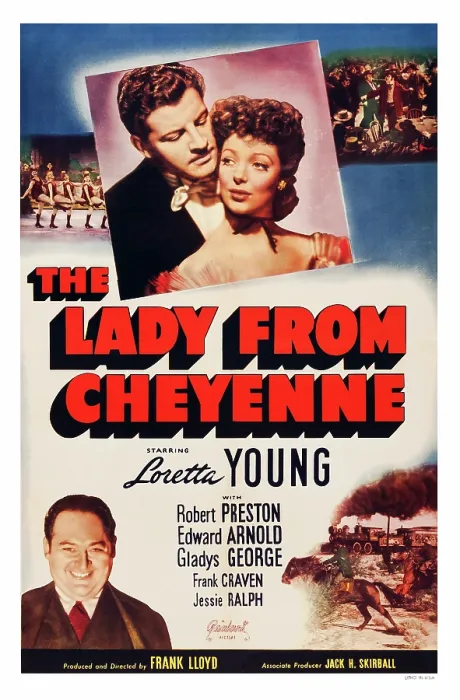 Framed Print : THE LADY FROM CHEYENNE, US poster art, top: Robert Preston, Loretta Young; bottom: Edward Arnold, 1941 Framed Print : THE LADY FROM CHEYENNE, US poster art, top: Robert Preston, Loretta Young; bottom: Edward Arnold, 1941