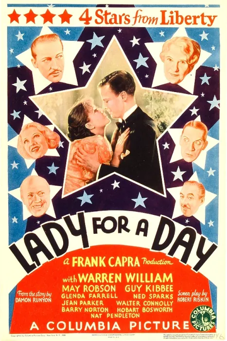 Framed Print : LADY FOR A DAY, left from top: Warren William, Glenda Farrell, Guy Kibbee, center from left: Jean Parker, Barry Norton, right from top: May Robson, Ned Sparks Framed Print : LADY FOR A DAY, left from top: Warren William, Glenda Farrell, Guy Kibbee, center from left: Jean Parker, Barry Norton, right from top: May Robson, Ned Sparks