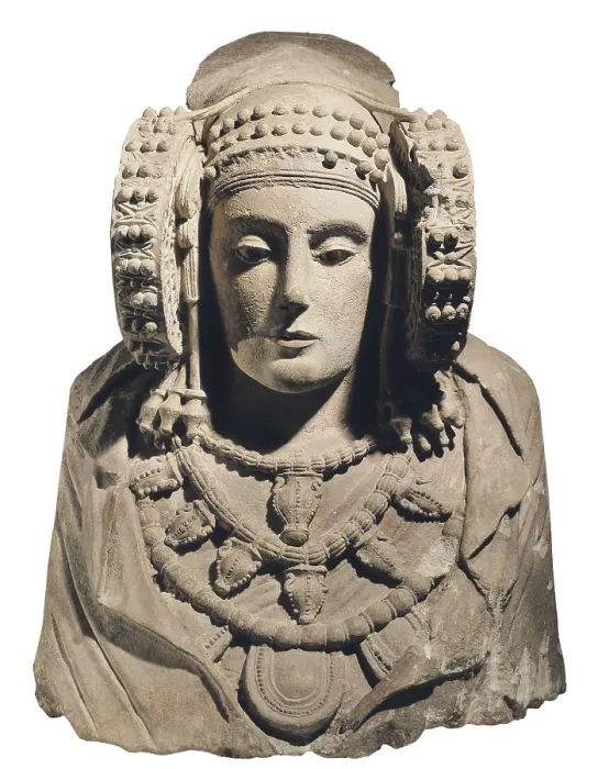 Framed Print : Lady of Elche. 5th c. BC. Iberian art. Sculpture on rock. SPAIN. Madrid. National Museum of Archaeology. Proc: SPAIN. Elche. La Alcudia. AISA / Everett Collection**US SALES ONLY**