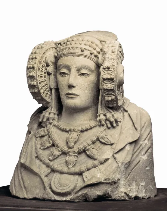 Framed Print : Lady of Elche. 5th c. BC. Iberian art. Sculpture on rock. SPAIN. Madrid. National Museum of Archaeology. Proc: SPAIN. Elche. La Alcudia. AISA / Everett Collection**US SALES ONLY**