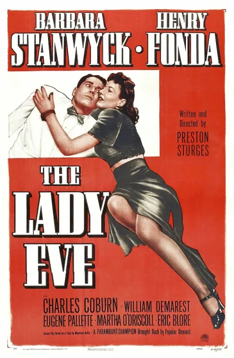 Framed Print : THE LADY EVE, poster, from left: Henry Fonda, Barbara Stanwyck, 1941 Framed Print : THE LADY EVE, poster, from left: Henry Fonda, Barbara Stanwyck, 1941
