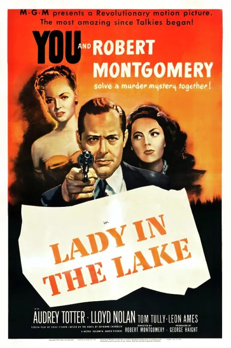 Framed Print : LADY IN THE LAKE, Audrey Totter, Robert Montgomery, Jayne Meadows, 1947