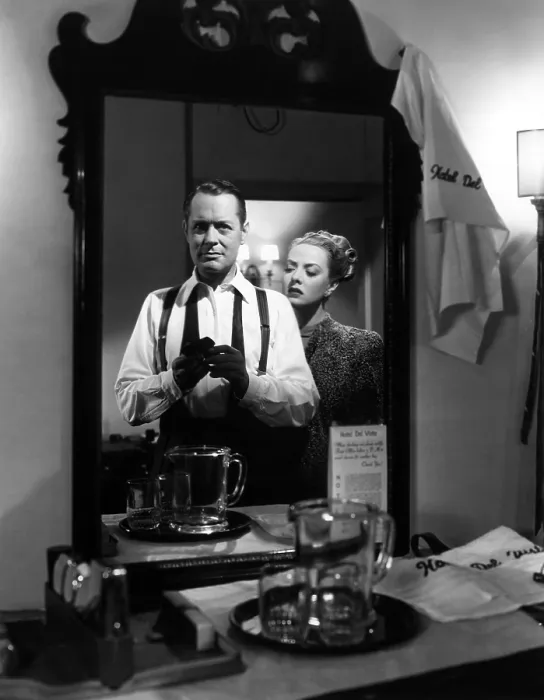 Framed Print : LADY IN THE LAKE, Robert Montgomery, Audrey Totter, 1947 Framed Print : LADY IN THE LAKE, Robert Montgomery, Audrey Totter, 1947