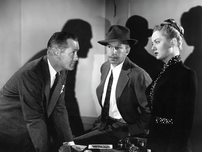 Framed Print : LADY IN THE LAKE, Robert Montgomery, Lloyd Nolan, Audrey Totter, 1947
