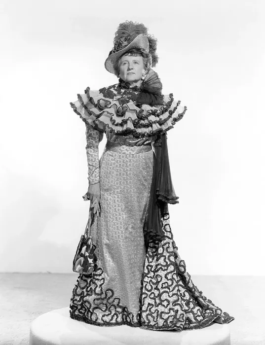 Framed Print : THE LADY AND THE LAW, Marjorie Main, in a costume by Walter Plunkett, 1951