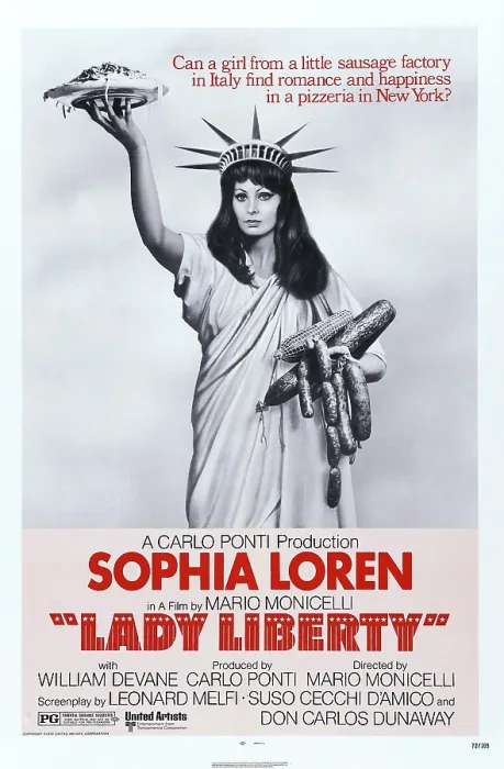 Framed Print : LADY LIBERTY, (aka LA MORTADELLA), US poster art, Sophia Loren, 1971