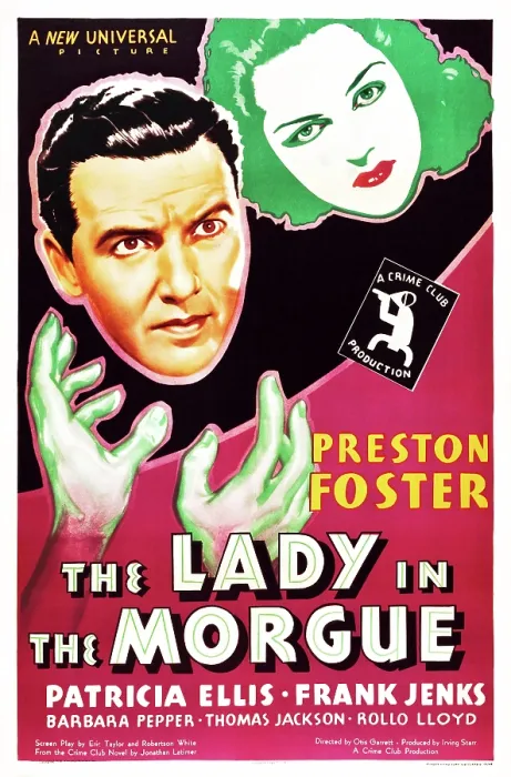 Framed Print : THE LADY IN THE MORGUE, US poster art, from left: Preston Foster, Patricia Ellis, 1938