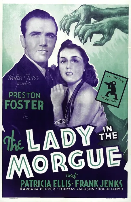 Framed Print : THE LADY IN THE MORGUE, US poster art, from left: Preston Foster, Patricia Ellis, 1938