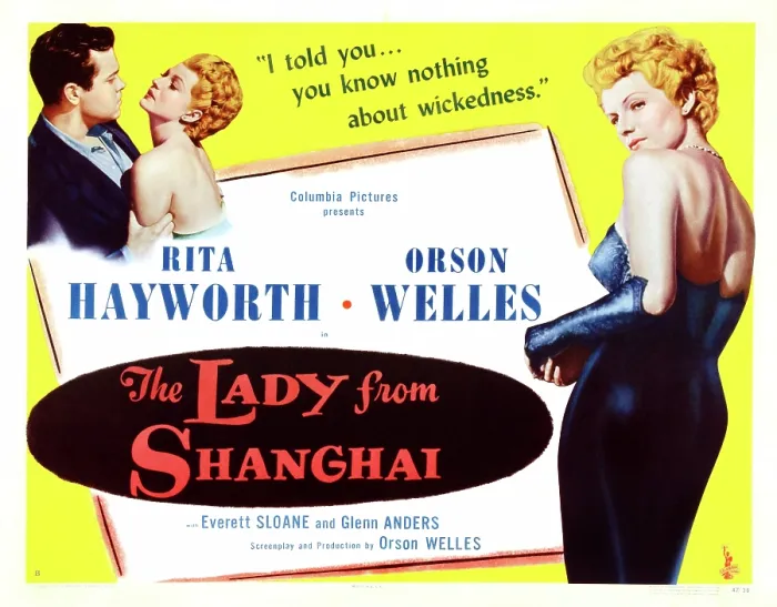 Framed Print : THE LADY FROM SHANGHAI, US lobbycard, from left: Orson Welles, Rita Hayworth, 1947