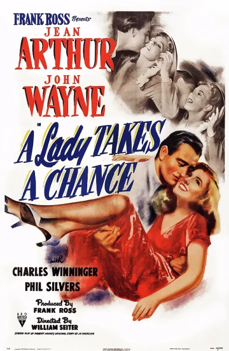 Framed Print : A LADY TAKES A CHANCE, John Wayne, Jean Arthur, 1943 Framed Print : A LADY TAKES A CHANCE, John Wayne, Jean Arthur, 1943