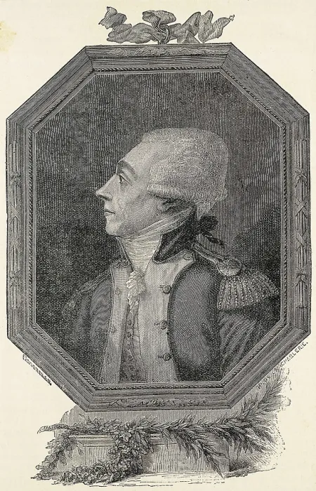 Framed Print : Lafayette, Marie Joseph Gilbert Motie Motier, marquis de (1757-1834). Etching. AISA / Everett Collection**US SALES ONLY**