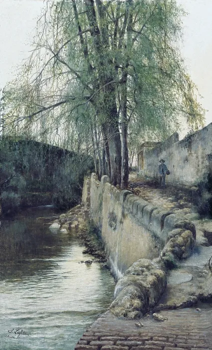 Framed Print : LAFITA BLANCO, Jose (19th century). Landscape of AlcalA de Guadaira. s.XIX. Oil on canvas. SPAIN. Sevilla. Fine Arts Museum. - P Framed Print : LAFITA BLANCO, Jose (19th century). Landscape of AlcalA de Guadaira. s.XIX. Oil on canvas. SPAIN. Sevilla. Fine Arts Museum. - P