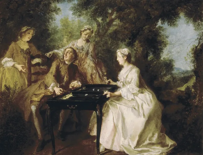 Framed Print : Lancret, Nicolas (1690-1743). The Four Times of the Day: Afternoon. 1739 - 1741. Oil on copper. Rococo. Oil. UNITED KINGDOM. London. National Gallery Framed Print : Lancret, Nicolas (1690-1743). The Four Times of the Day: Afternoon. 1739 - 1741. Oil on copper. Rococo. Oil. UNITED KINGDOM. London. National Gallery