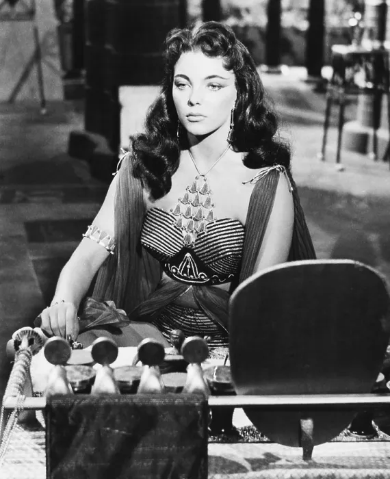 Framed Print : LAND OF THE PHAROAHS, Joan Collins, 1955