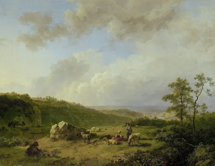 Framed Print : Landscape with an Approaching Rainstorm, by Barend Cornelis Koekkoek, 1825-29, oil on canvas Framed Print : Landscape with an Approaching Rainstorm, by Barend Cornelis Koekkoek, 1825-29, oil on canvas
