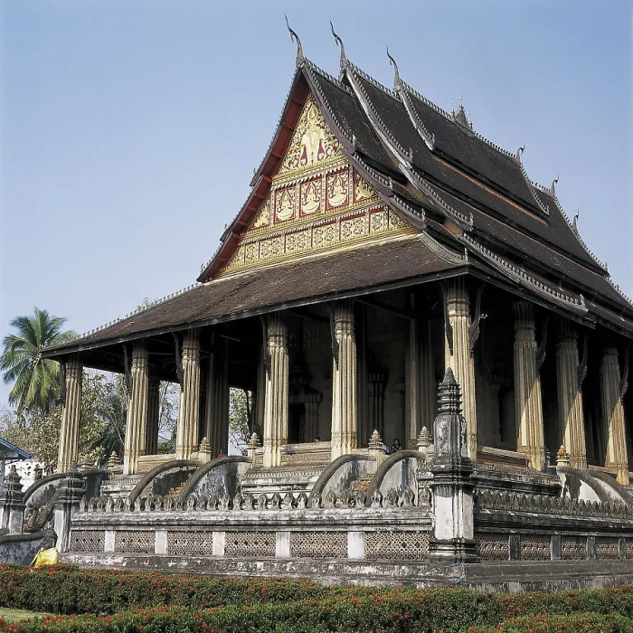 Framed Print : LAOS. VIENTIANE. Vientiane. Haw Phra Kaew or Temple of the Emerald Buddha. AISA / Everett Collection**US SALES ONLY**