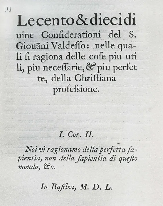 Framed Print : 'Las ciento y diez consideraciones divinas' (Hundred and Ten Divine Considerations). Italian edition (Basle, 1550). AISA / Everett Collection**US SALES ONLY** Framed Print : 'Las ciento y diez consideraciones divinas' (Hundred and Ten Divine Considerations). Italian edition (Basle, 1550). AISA / Everett Collection**US SALES ONLY**