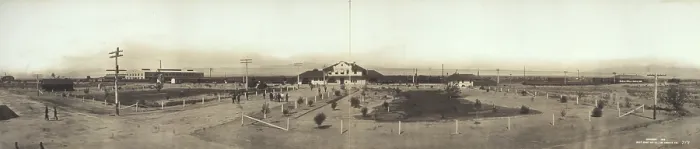 Framed Print : Las Vegas, Nevada, St. Lake depot, circa 1900s
