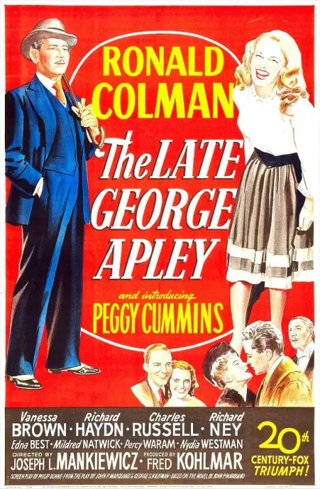 Framed Print : THE LATE GEORGE APLEY, US poster, Ronald Colman, Peggy Cummins, 1947. TM and Copyright 20th Century Fox Film Corp. All rights reserved