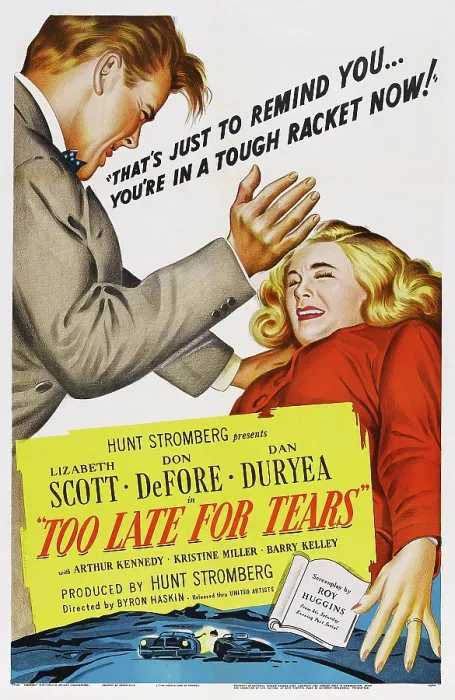 Framed Print : TOO LATE FOR TEARS, US poster art, from left: Dan Duryea, Lizabeth Scott, 1949