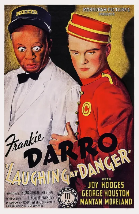 Framed Print : LAUGHING AT DANGER, US poster art, from left: Mantan Moreland, Frankie Darro, 1940