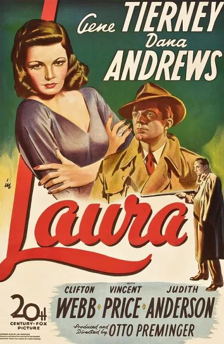 Framed Print : LAURA, from left: Gene Tierney, Dana Andrews, 1944. TM and Copyright 20th Century Fox Film Corp. All rights reserved. Courtesy: Everett Collection Framed Print : LAURA, from left: Gene Tierney, Dana Andrews, 1944. TM and Copyright 20th Century Fox Film Corp. All rights reserved. Courtesy: Everett Collection