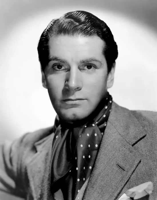 Framed Print : LAURENCE OLIVIER, portrait, with ascot Framed Print : LAURENCE OLIVIER, portrait, with ascot