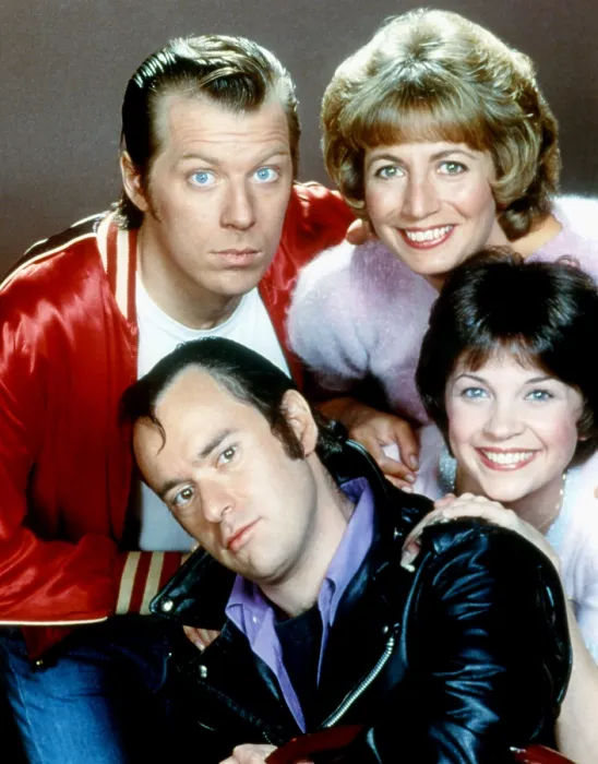 Framed Print : LAVERNE AND SHIRLEY, Michael McKean, David L. Lander, Penny Marshall, Cindy Williams, 1976-1983