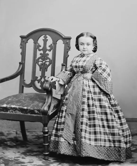 Framed Print : Lavinia Warren was born in New England in 1841, and stopped growing as a toddler