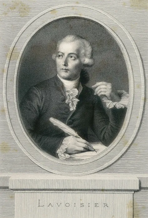 Framed Print : Lavoisier, Antoine-Laurent (1743-1794). Engraving. Paris (1864). Etching. SPAIN. Barcelona. Biblioteca de Catalunya (National Library of Catalonia)
