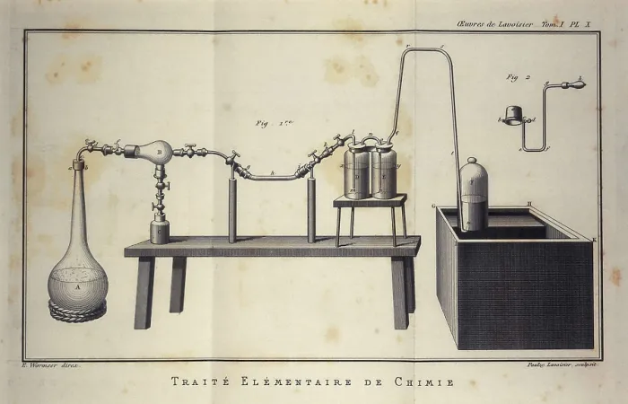 Framed Print : Lavoisier, Antoine-Laurent (1743-1794). Illustration of scientific equipment from Lavoisier's 'Trait elementaire de chimie' (Elementary Treatise of Chemistry) Framed Print : Lavoisier, Antoine-Laurent (1743-1794). Illustration of scientific equipment from Lavoisier's 'Trait elementaire de chimie' (Elementary Treatise of Chemistry)