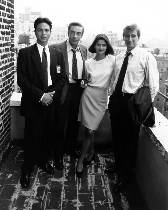 Framed Print : LAW & ORDER, (LAW AND ORDER), from left: Benjamin Bratt, Jerry Orbach, Jill Hennessy, Sam Waterston, (1995), 1990-2010 Framed Print : LAW & ORDER, (LAW AND ORDER), from left: Benjamin Bratt, Jerry Orbach, Jill Hennessy, Sam Waterston, (1995), 1990-2010