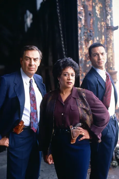 Framed Print : LAW & ORDER, from left: Jerry Orbach, S. Epatha Merkerson, Benjamin Bratt, 1990-2010