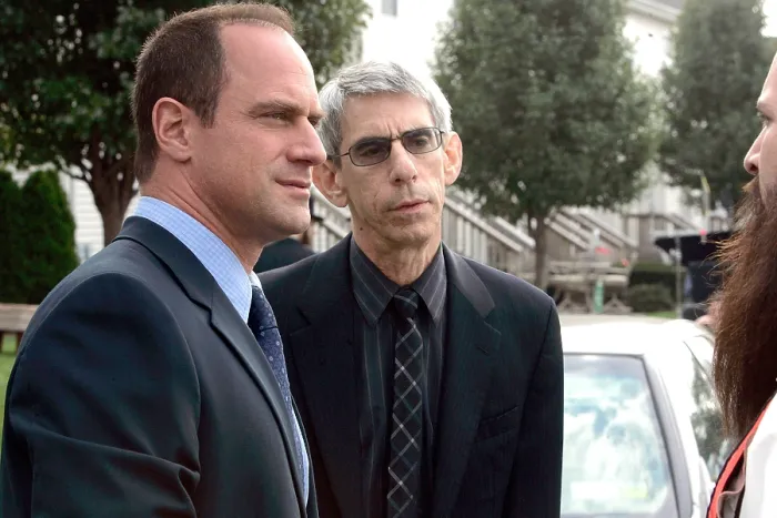 Framed Print : LAW & ORDER: SPECIAL VICTIMS UNIT, Christopher Meloni, Richard Belzer, Unorthodox, (Season 9, episode 13, aired January 15, 2008), 1999