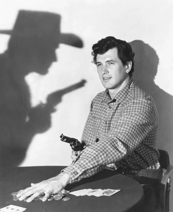 Framed Print : THE LAWLESS BREED, Rock Hudson, 1953