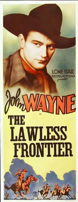 Framed Print : THE LAWLESS FRONTIER, top: John Wayne, 1934