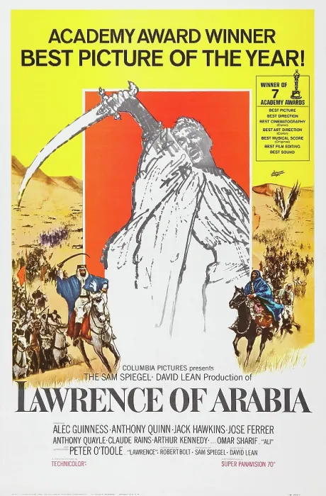 Framed Print : LAWRENCE OF ARABIA, poster art, 1962