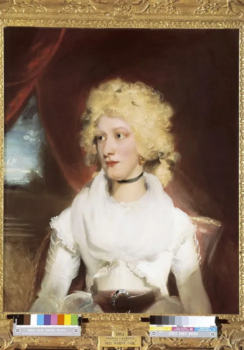 Framed Print : LAWRENCE, Sir Thomas (1769-1830). Miss Martge Carr. ca. 1791. Oil on canvas. SPAIN. Madrid. Prado Museum. AISA / Everett Collection**US SALES ONLY**