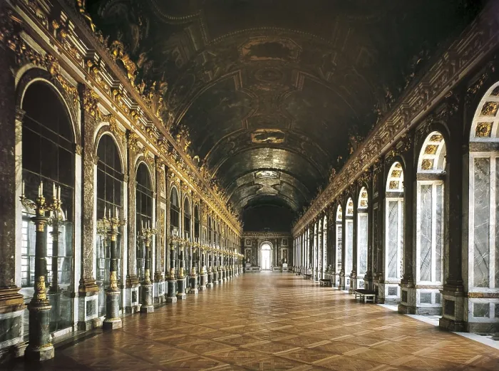 Framed Print : Le Brun, Charles (1619-1690); HARDOUIN-MANSART, Jules (1646-1708). Palace of Versailles. Hall of Mirrors. 1678. FRANCE. Versailles. Palace of Versailles