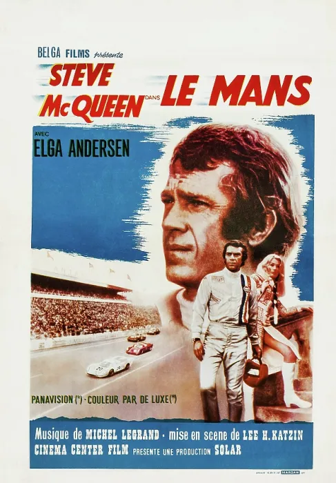 Framed Print : LE MANS, French poster, Steve McQueen, Elga Andersen, 1971