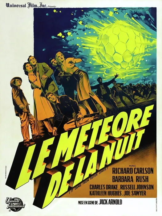 Framed Print : LE METEORE DE LA NUIT, (aka IT CAME FROM OUTER SPACE), French poster art, 1953 Framed Print : LE METEORE DE LA NUIT, (aka IT CAME FROM OUTER SPACE), French poster art, 1953