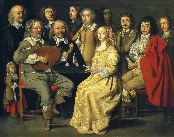 Framed Print : LE NAIN, Antoine (1588-1648). The Musical Reunion (Reunion Musicale, dit Reunion de famille). 1642. Oil on copper. Oil. FRANCE. Paris. Louvre Museum Framed Print : LE NAIN, Antoine (1588-1648). The Musical Reunion (Reunion Musicale, dit Reunion de famille). 1642. Oil on copper. Oil. FRANCE. Paris. Louvre Museum