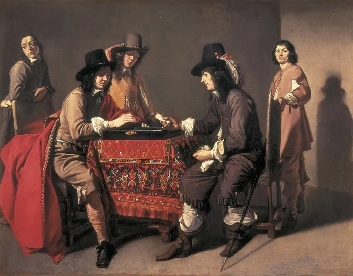 Framed Print : LE NAIN, Mathieu (1607-1677). The Backgammon Players. mid. 17th c. Baroque art. Oil on canvas. FRANCE. Paris. Louvre Museum. AISA / Everett Collection**US SALES ONLY** Framed Print : LE NAIN, Mathieu (1607-1677). The Backgammon Players. mid. 17th c. Baroque art. Oil on canvas. FRANCE. Paris. Louvre Museum. AISA / Everett Collection**US SALES ONLY**
