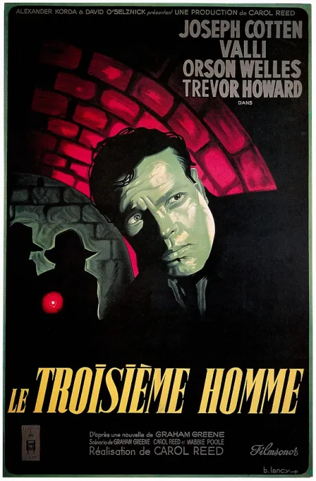 Framed Print : LE TROISIEME HOMME, (aka THE THIRD MAN), Orsom Welles, 1949