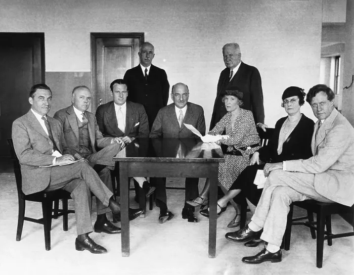 Framed Print : Leaders of Anti-Prohibition Organizations met in the Empire State Building in NYC, June 6, 1932 Framed Print : Leaders of Anti-Prohibition Organizations met in the Empire State Building in NYC, June 6, 1932