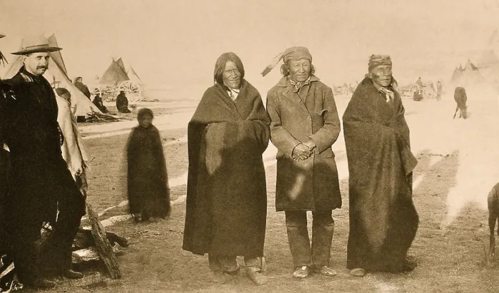 Framed Print : Leaders of the Hostile Indians after the Wounded Knee Massacre of Dec. 29, 1890