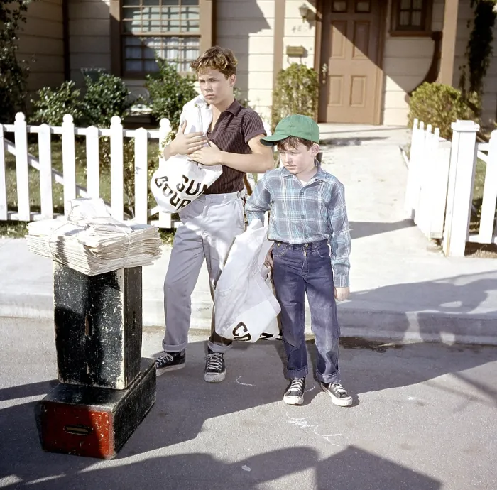 Framed Print : LEAVE IT TO BEAVER, from left, Tony Dow, Jerry Mathers, 1957-63 (ca. late 1950s photo)