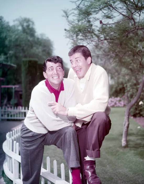 Framed Print : From left: Dean Martin, Jerry Lewis, ca. early 1950s